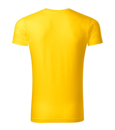 Slim Fit V-neck - Tričko pánske (žltá)