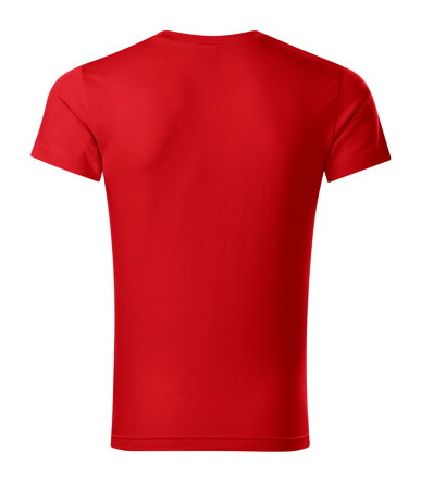 Slim Fit V-neck - Tričko pánske (červená)
