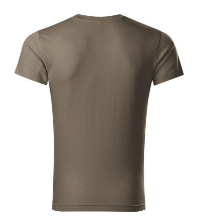 Slim Fit V-neck - Tričko pánske (army)