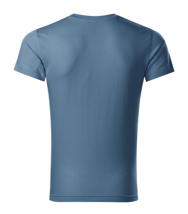 Slim Fit V-neck - Tričko pánske (denim)