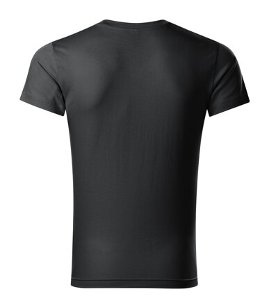 Slim Fit V-neck - Tričko pánske (ebony gray)