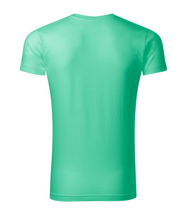 Slim Fit V-neck - Tričko pánske (mätová)
