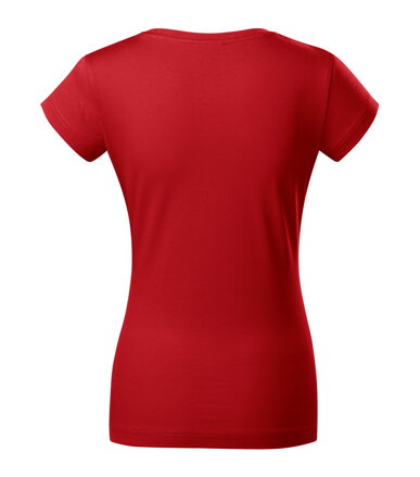 Fit V-neck - Tričko dámske (červená)