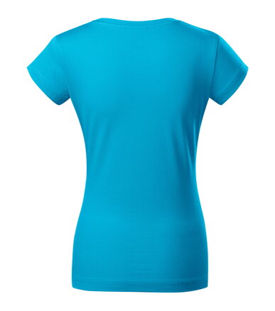 Fit V-neck - Tričko dámske (tyrkysová)