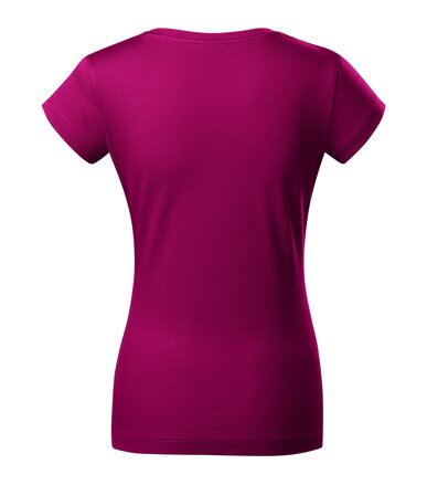 Fit V-neck - Tričko dámske (fuchsia red)