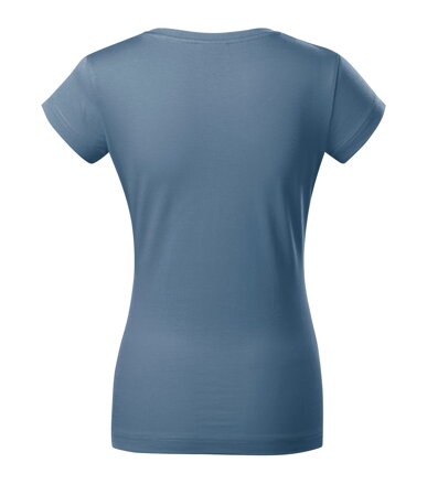 Fit V-neck - Tričko dámske (denim)