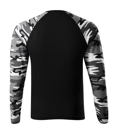 Camouflage LS - Tričko unisex (camouflage gray)
