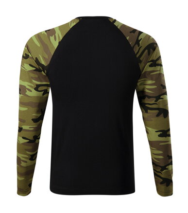 Camouflage LS - Tričko unisex (camouflage green)