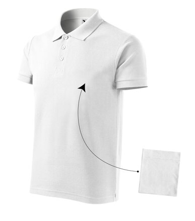 Cotton - Polokošeľa pánska (biela)