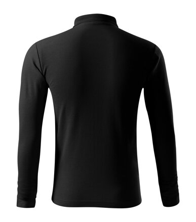 Pique Polo LS - Polokošeľa pánska (čierna)