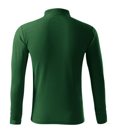 Pique Polo LS - Polokošeľa pánska (fľaškovozelená)