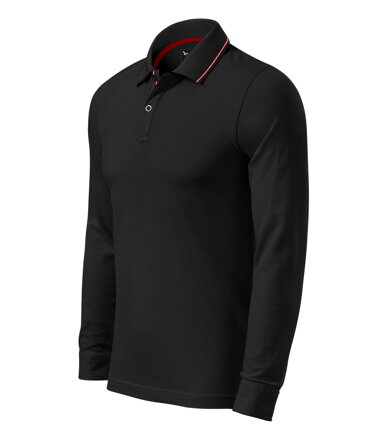 Contrast Stripe LS - Polokošeľa pánska (čierna)