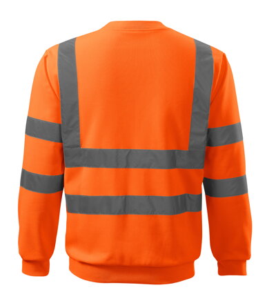 HV Essential - Mikina unisex (fluorescenčná oranžová)