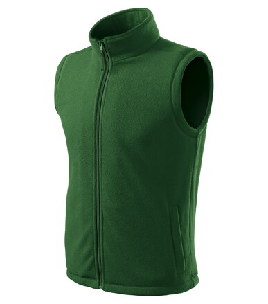 Next - Fleece vesta unisex (fľaškovozelená)