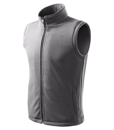 Next - Fleece vesta unisex (oceľovo sivá)