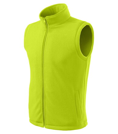 Next - Fleece vesta unisex (limetková)