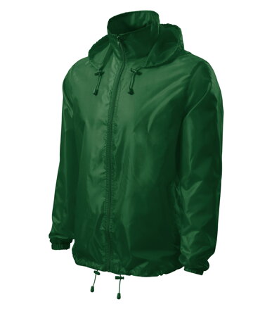 Windy - Vetrovka unisex (fľaškovozelená)