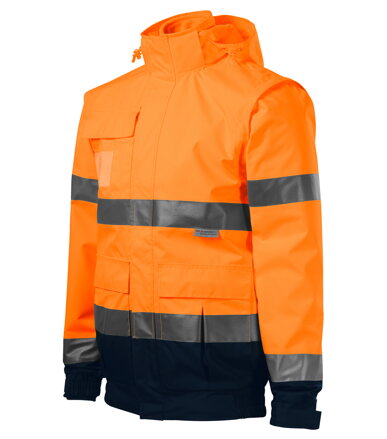 HV Guard 4 in 1 - Bunda unisex (fluorescenčná oranžová)