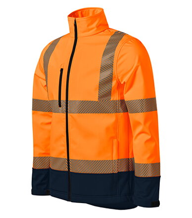 HV Drop - Softshellová bunda unisex (fluorescenčná oranžová)