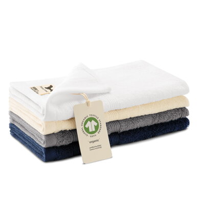 Organic - Malý uterák unisex (starostrieborná)