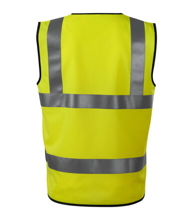 HV Bright - Bezpečnostná vesta unisex (fluorescenčná žltá)