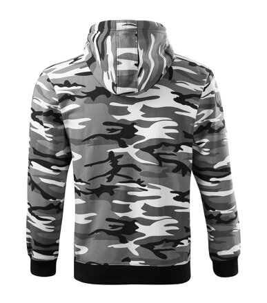 Camo Zipper - Mikina pánska (camouflage gray)