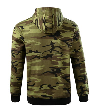 Camo Zipper - Mikina pánska (camouflage green)