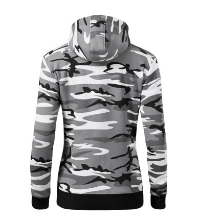 Camo Zipper - Mikina dámska (camouflage gray)