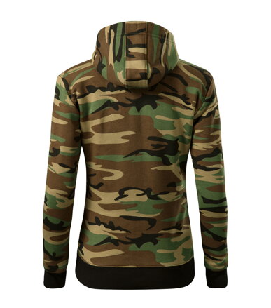 Camo Zipper - Mikina dámska (camouflage brown)