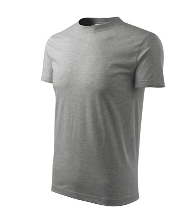 Base - Tričko unisex (tmavosivý melír)
