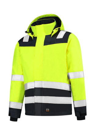 Midi Parka High Vis Bicolor - Pracovná bunda pánska (fluorescenčná žltá)
