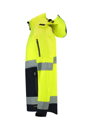 Bi-color EN ISO 20471 Softshell - Softshellová bunda unisex (fluorescenčná žltá)